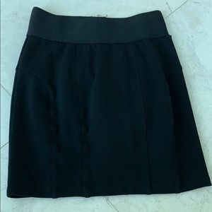 Black mini skirt with bandage top